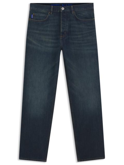 HUGO BAGGY-FIT JEANS IN SOFT BROKEN TWILL