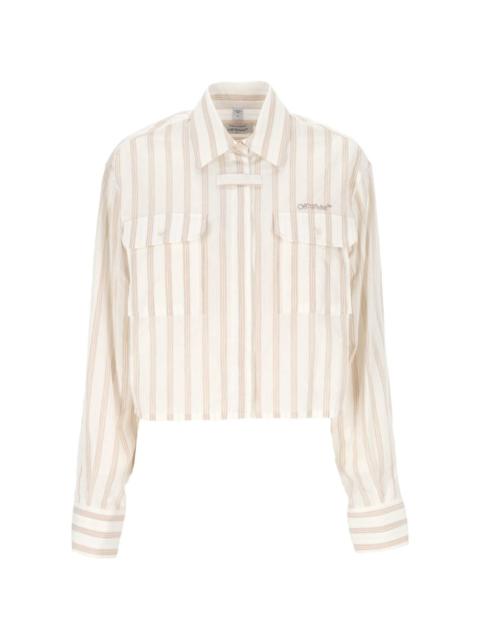 Off-White striped pocket shirt