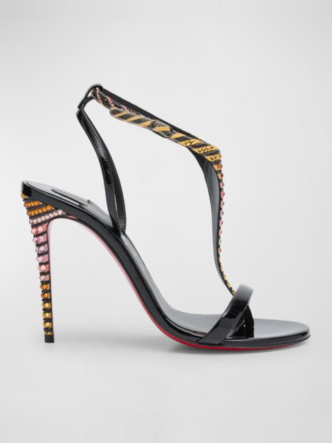 Athina Strass Aftersun Red Sole Sandals