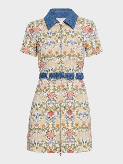 Cinq à Sept Bea Zip-Front Mini Dress