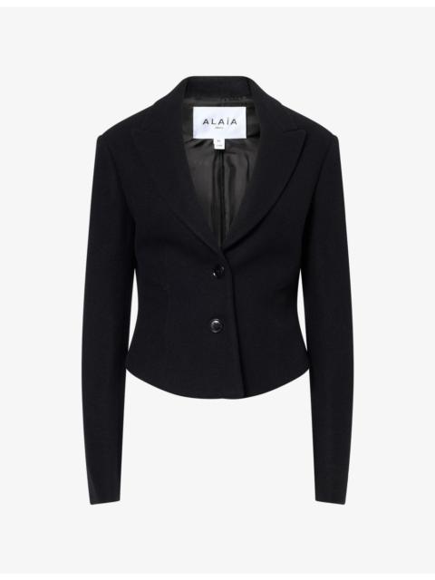 Alaïa V-Neck Wool Blazer