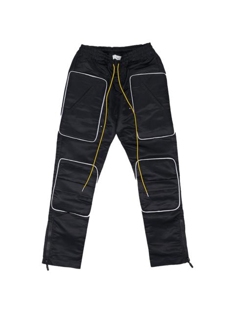 Rhude Black Racer Moto Pants "Black" RHD-MBTM-0279