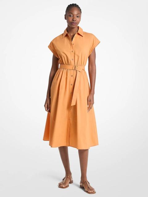 MICHAEL KORS Cotton Poplin Midi Dress