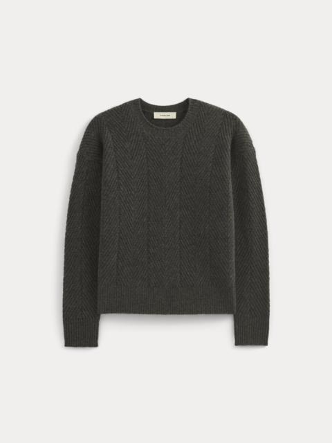 EVERLANE CASHMERE HERRINGBONE SWEATER