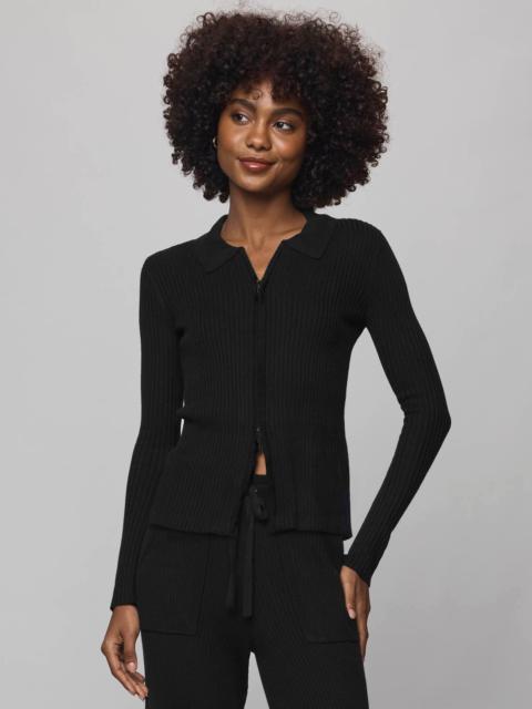 Splendid Georgie Cashblend Two-Way Zip Sweater