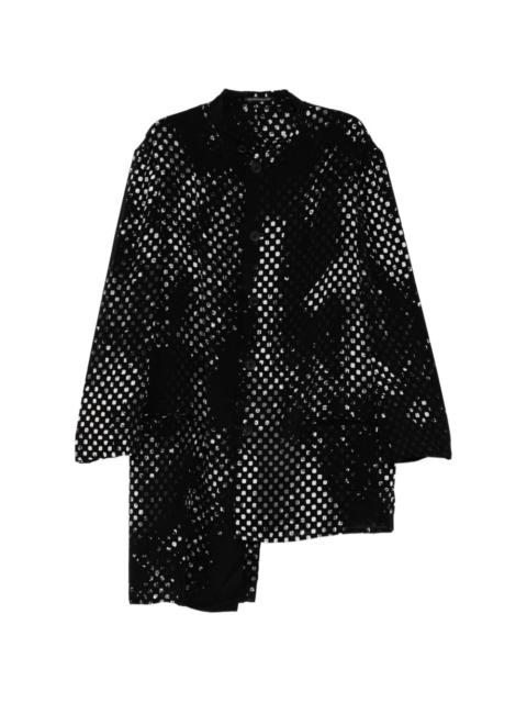 Yohji Yamamoto patterned buttoned jacket