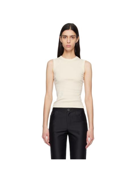 FLORE FLORE Off-White Esmé Tank Top