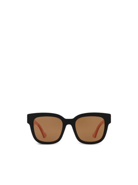 GUCCI rectangle-frame Interlocking G sunglasses