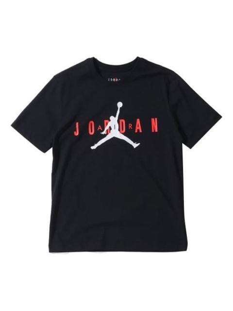 Air Jordan Wordmark Jumpman Logo Sports TEE Men Black CK4213-010