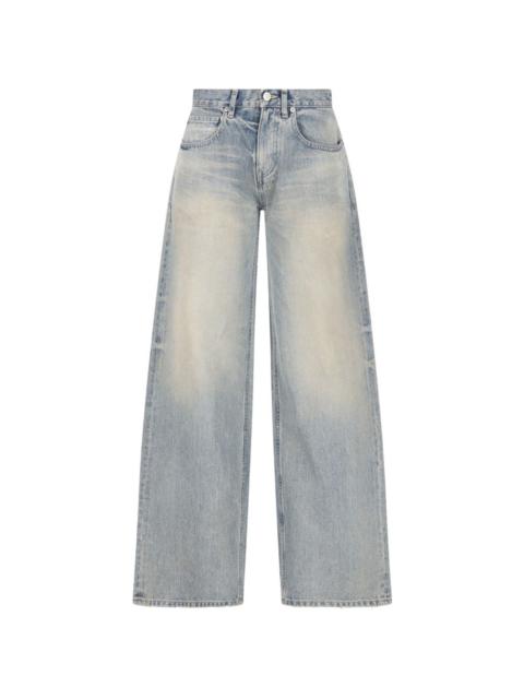 BALENCIAGA button-fastening jeans