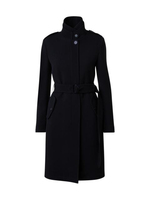 AKRIS Women's Virgin Wool Belted Long Jacket - Black