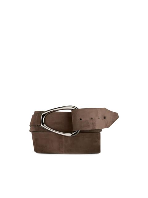 Brunello Cucinelli triangle-buckle belt