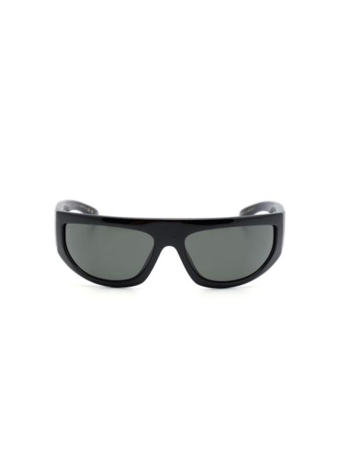 biker-frame tinted sunglasses