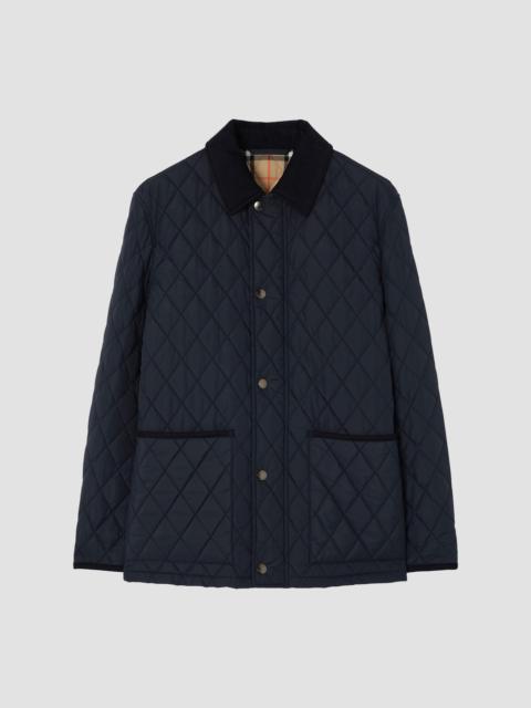 Burberry Men's Haddington Quilted Barn Jacket - Navy