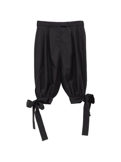 VAQUERA tie-hem shorts