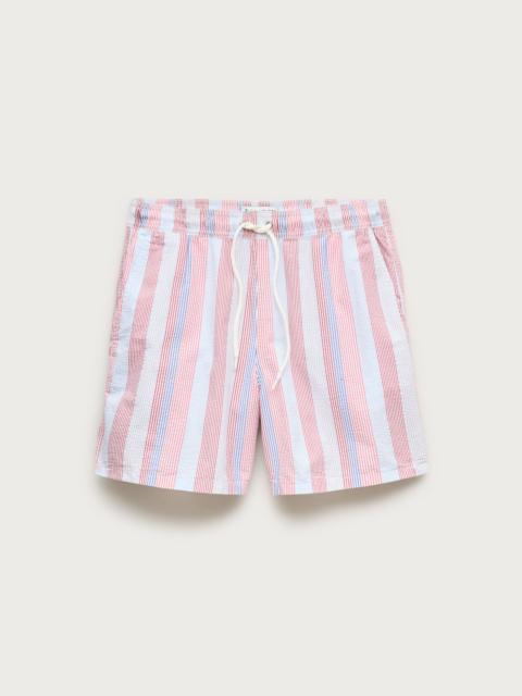 J.CREW 6" swim trunk in seersucker
