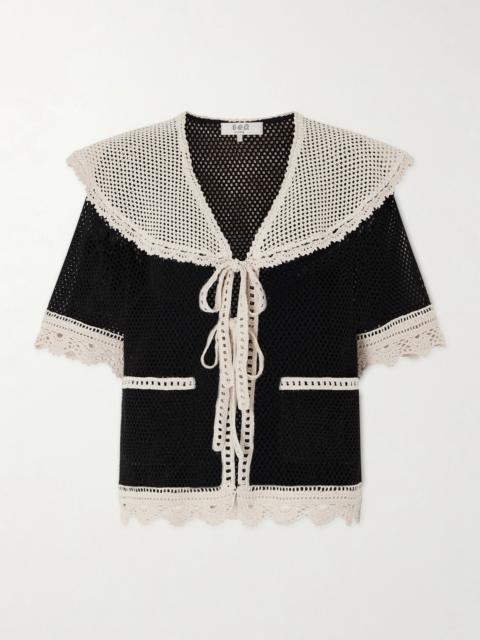 Sea Kendall Crocheted Cotton Blouse