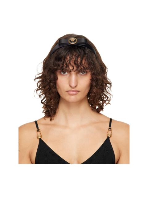 VERSACE Black Gianni Ribbon Headband