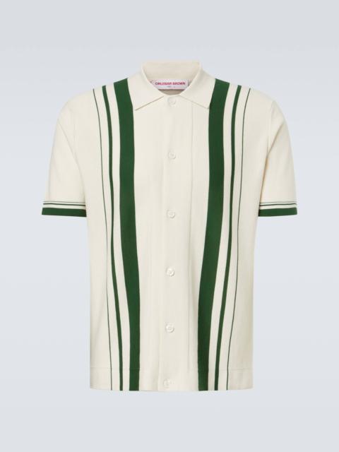 ORLEBAR BROWN Tiernan striped cotton bowling shirt