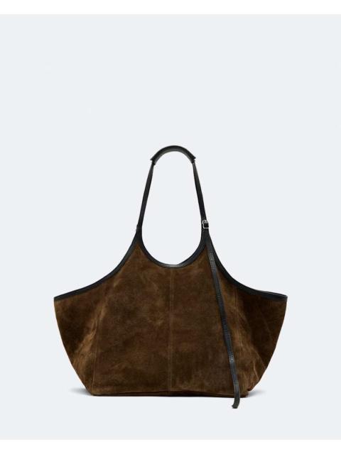 ALLSAINTS SILOH OVERSIZED SUEDE TOTE BAG