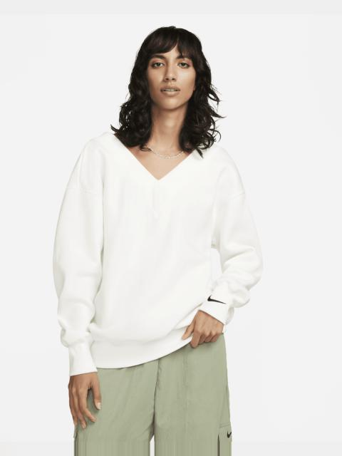 Nike Sportswear Phoenix Fleece Women's Oversized V-Neck Sweatshirt