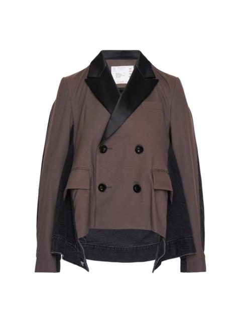 sacai Wool Suiting x Denim Jacket