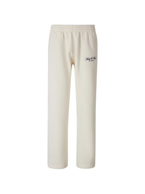 Sporty & Rich logo-embroidered track pants