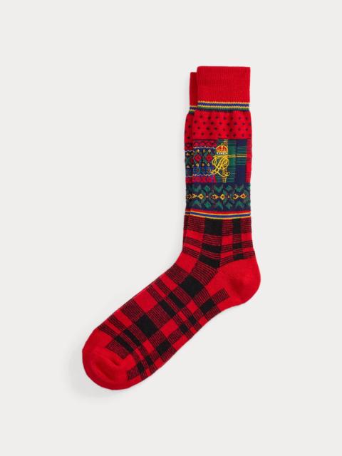 Polo Ralph Lauren Sampler Plaid Boot Socks