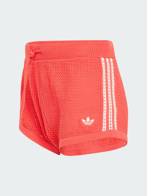 adidas KNITTED CROCHET SHORTS