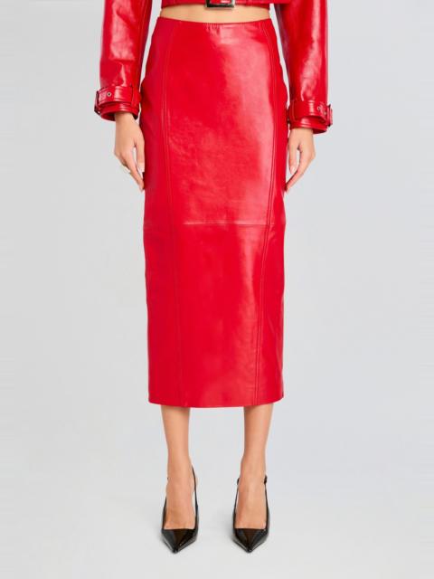 RETROFÊTE LONNY LEATHER SKIRT