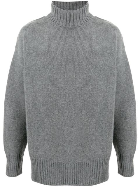 extreme cashmere roll neck jumper