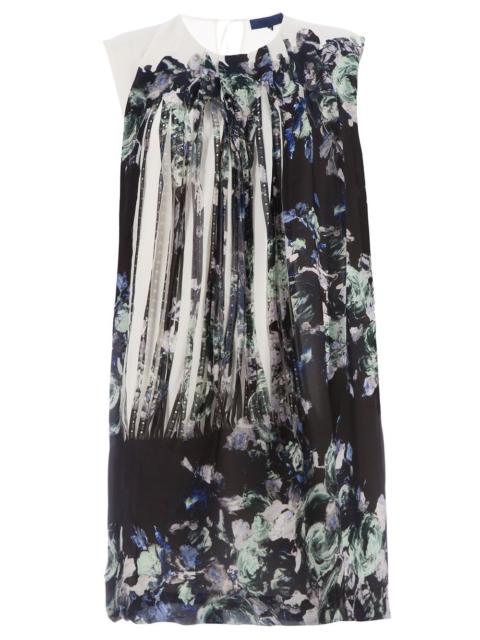 SHARON WAUCHOB printed front silk dress
