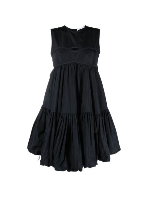 Divya bow-embellished faille minidress