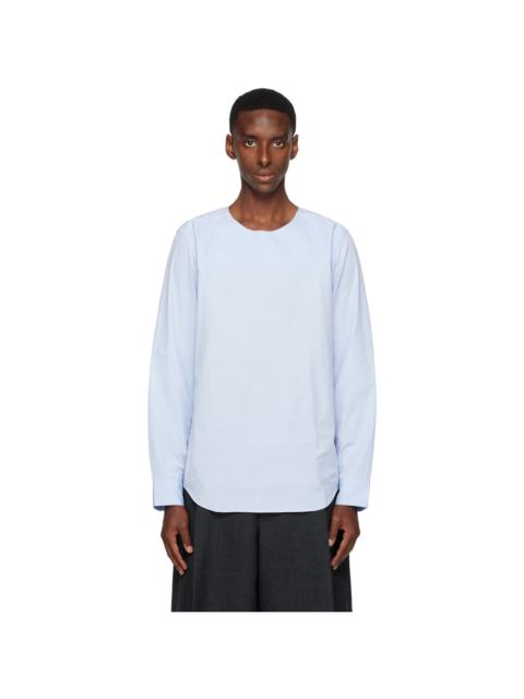 Dries Van Noten Blue Paneled Shirt