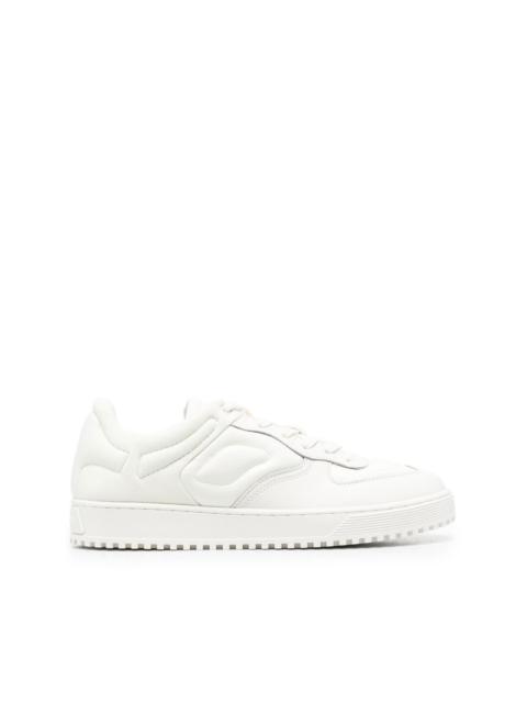 EMPORIO ARMANI quilted-finish low-top sneakers