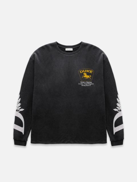 DUKE + DEXTER DR Sponsors Washed Black Waffle Top