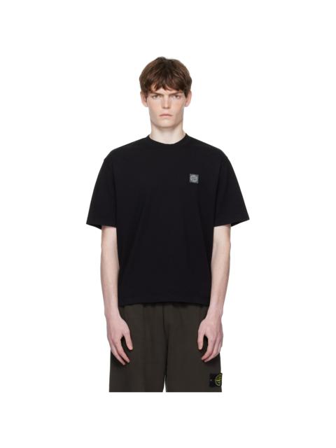 Stone Island Black 2100025 Combed Organic Cotton Jersey T-shirt