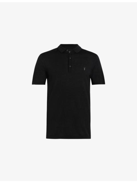 ALLSAINTS Mode Short-Sleeve Merino Wool Polo Shirt