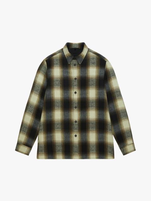 OVERSHIRT IN 4G CHECKED WOOL