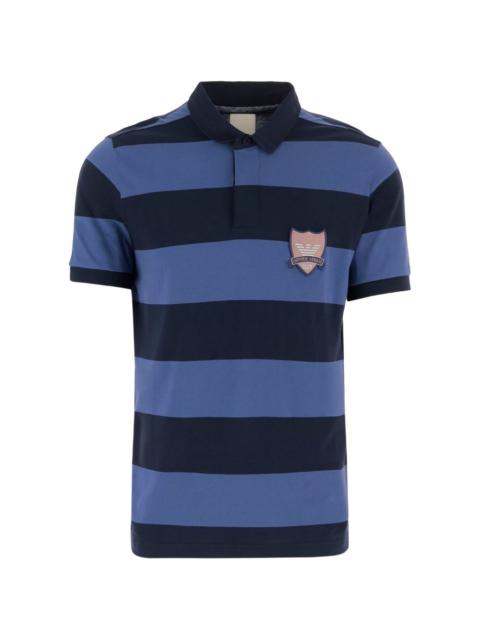 EMPORIO ARMANI striped logo polo shirt