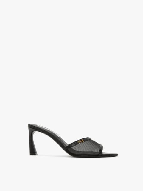 Victoria Beckham Mesh Mule In Black