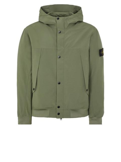 Stone Island 40227 LIGHT SOFT SHELL-R_e.dye® TECHNOLOGY IN RECYCLED POLYESTER MUSK GREEN