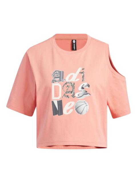 (WMNS) adidas Neo Graphic T-Shirts 'Pink' IK7671