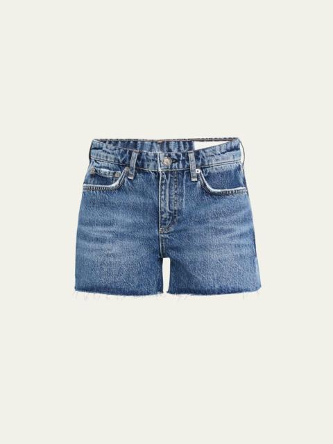 rag & bone Dre Low-Rise Denim Shorts