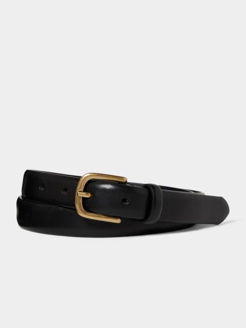 TODD SNYDER Italian Beveled Edge Leather Belt