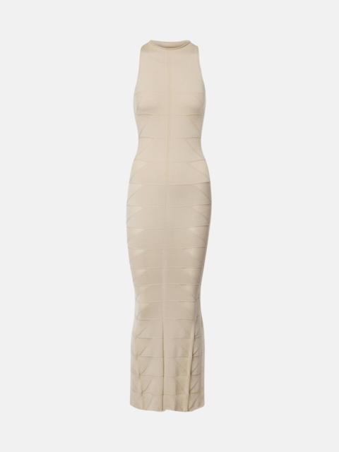 Rick Owens Motivo virgin wool maxi dress