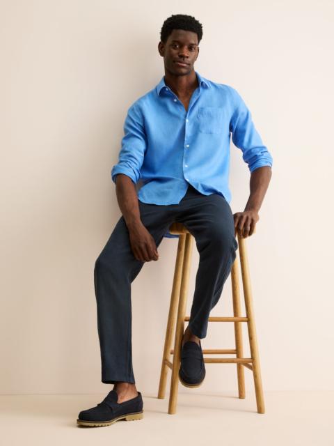 Derek Rose Men's Pants Vienna Linen Navy