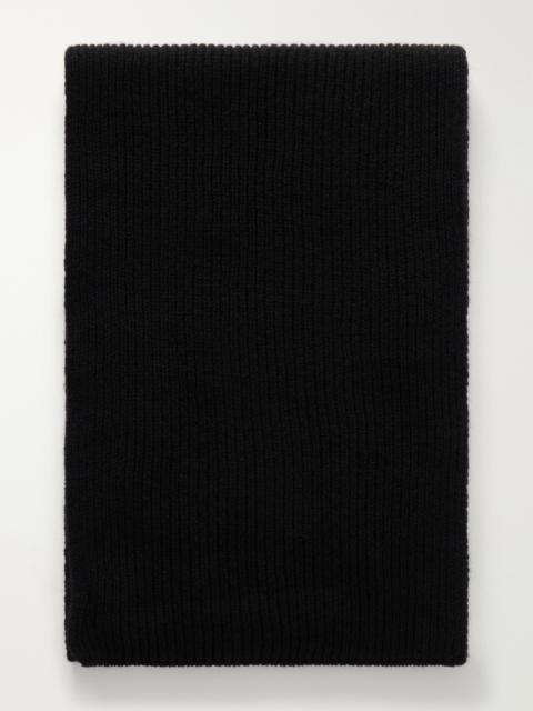 Johnstons of Elgin Ribbed Cashmere Scarf