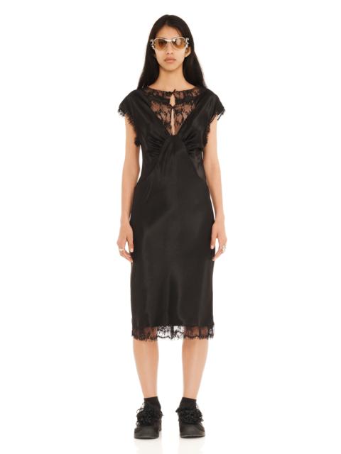 Collina Strada BLACK WATERLILY MIDI DRESS