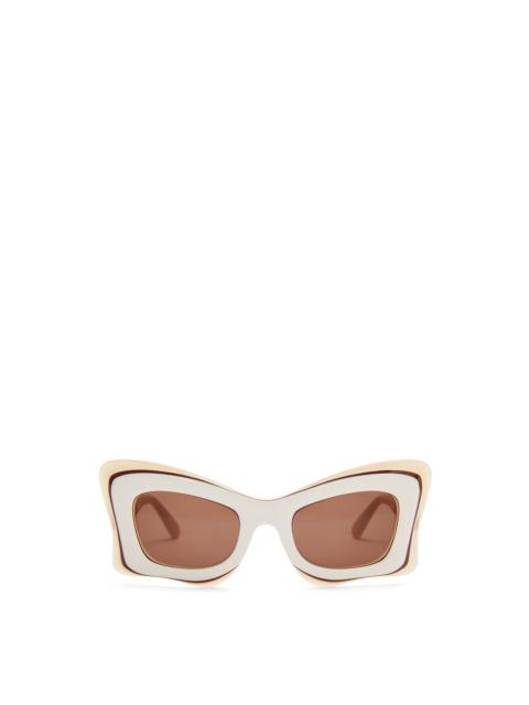 Multilayer Butterfly sunglasses in acetate